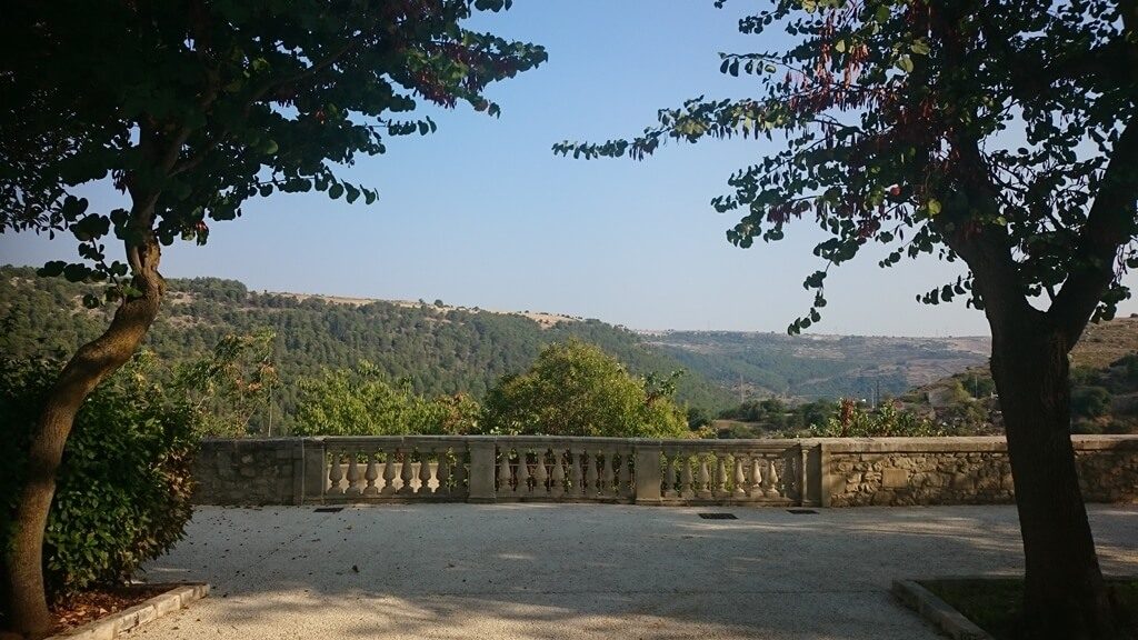The views from the Giardino Ibleo, Ragusa