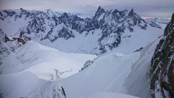 Views from the Aiguille Du Midi Cable Car