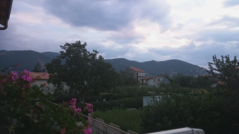 Views from Hotel Due Torri Bomerano